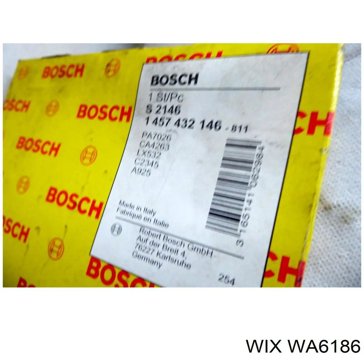 Купить WA6186 WIX Автомобильный фильтр воздуха