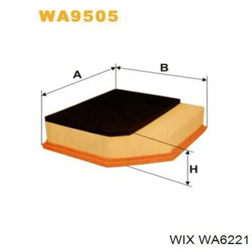Фильтр воздушный WIX WA6221