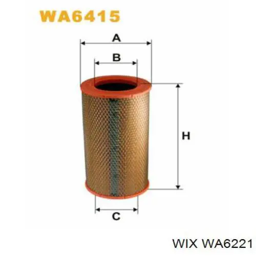 Элемент воздушного фильтра WIX WA6221 цена, от 4.14 USD