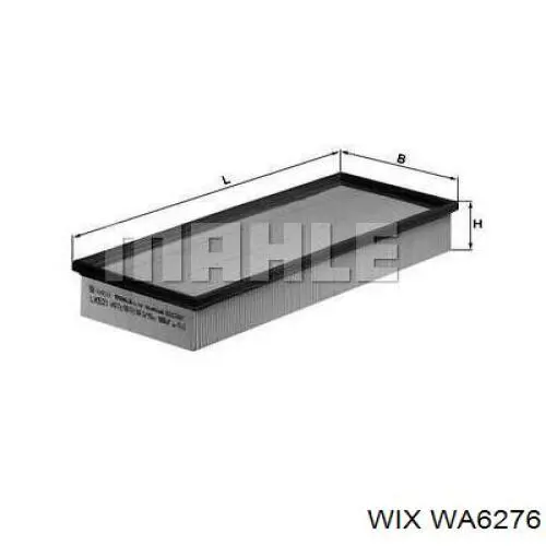 WA6276 WIX воздушный фильтр
