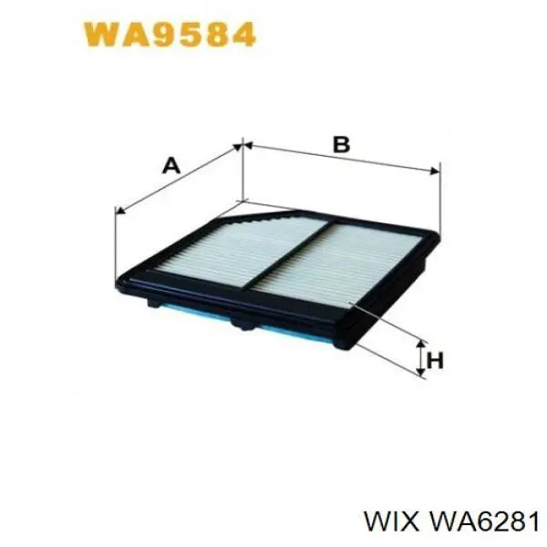 WA6281 WIX воздушный фильтр