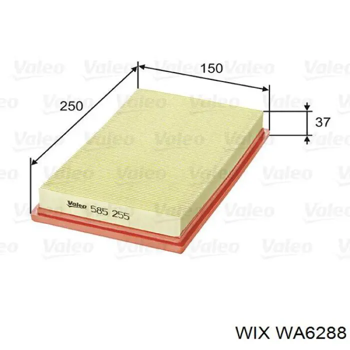 Filtro de aire WA6288 WIX