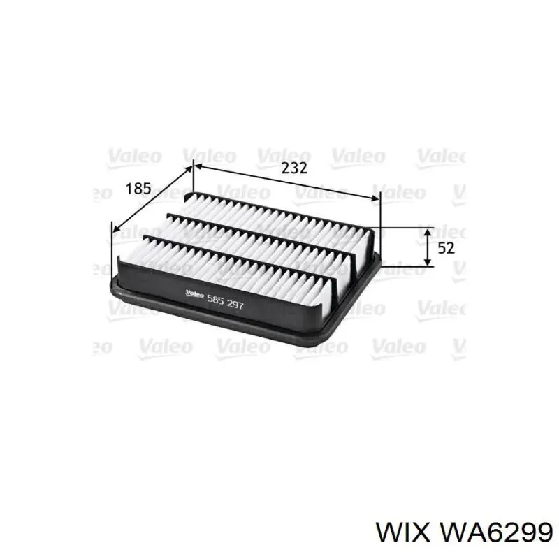 Элемент воздушного фильтра WIX WA6299 цена, от 5.84 USD
