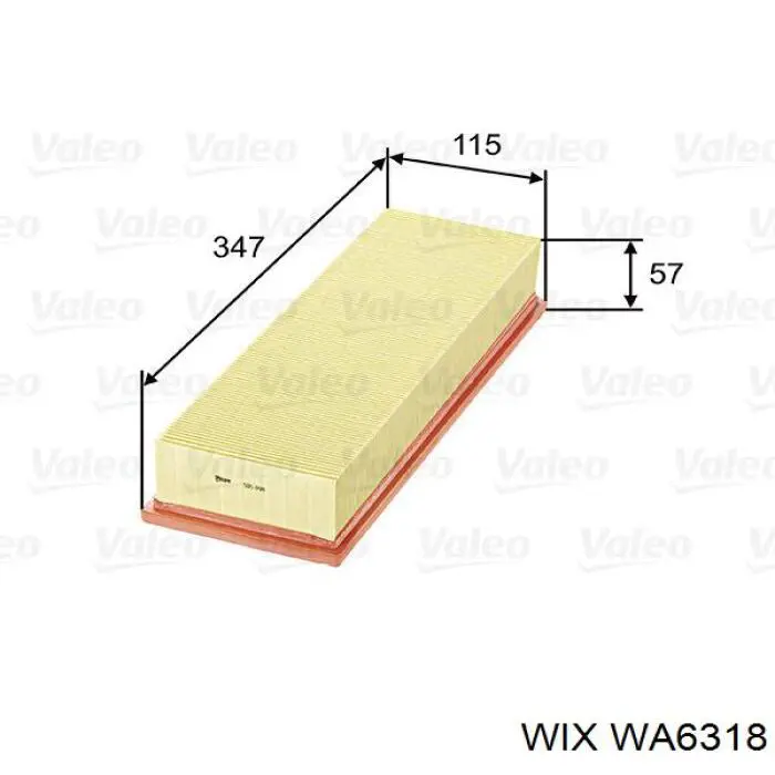 Элемент воздушного фильтра WIX WA6318 цена, от 5.64 USD