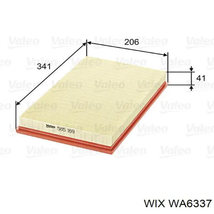 Купить WA6337 WIX Автомобильный фильтр воздуха