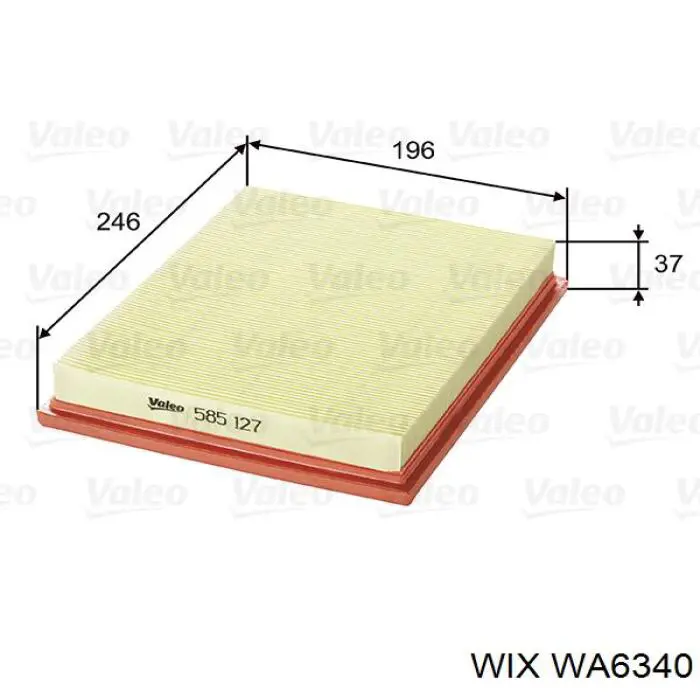 Фильтр воздушный WIX WA6340