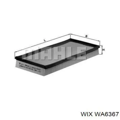 Элемент воздушного фильтра WIX WA6367 цена, от 4.96 USD
