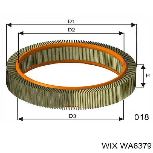 Воздушный фильтр WA6379 WIX