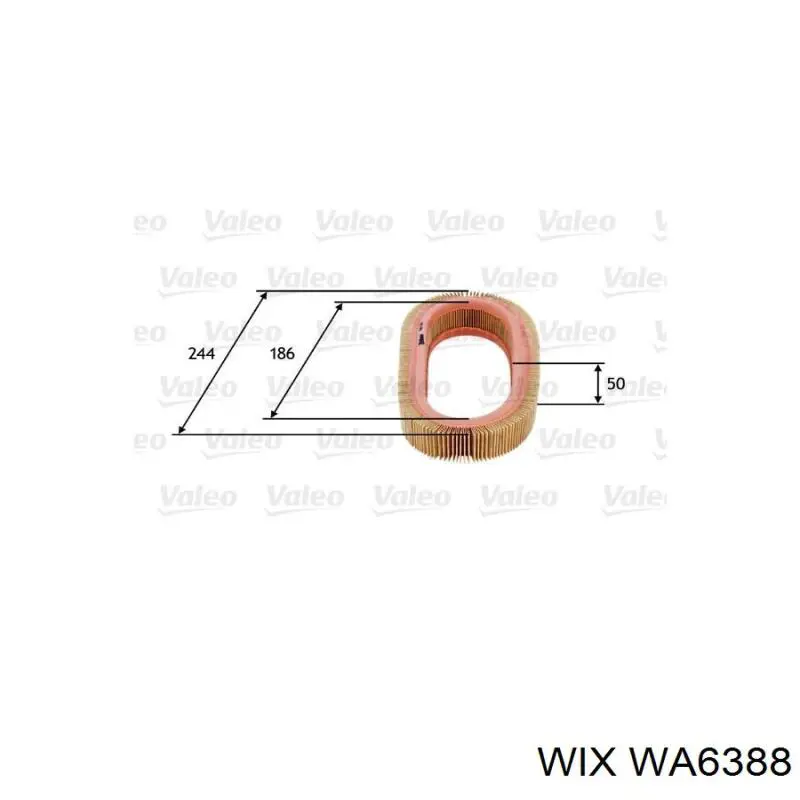 Воздушный фильтр WA6388 WIX