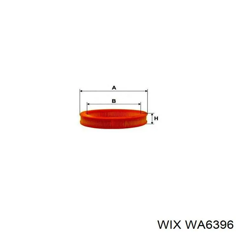 WA6396 WIX воздушный фильтр