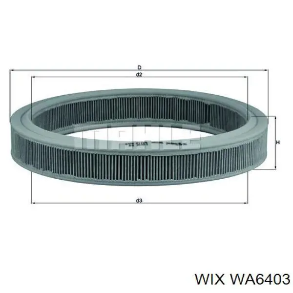 WA6403 WIX воздушный фильтр