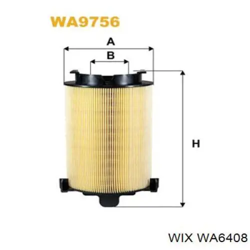 Воздушный фильтр WA6408 WIX