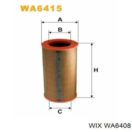 Filtro de aire WA6408 WIX