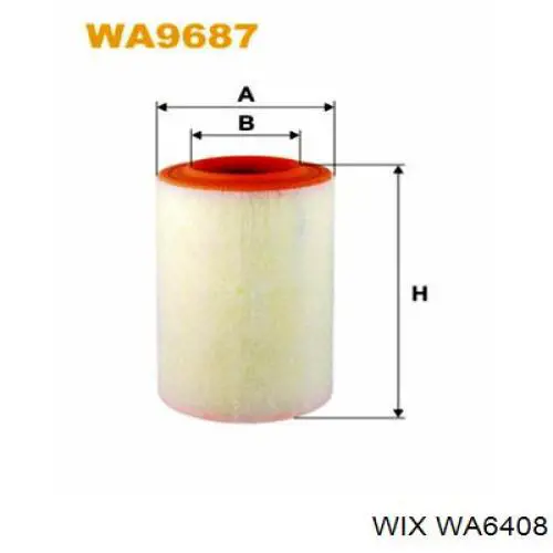 Элемент воздушного фильтра WIX WA6408 цена, от 7.53 USD