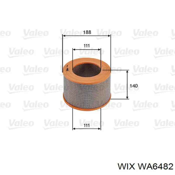 Элемент воздушного фильтра WIX WA6482 цена, от 11.11 USD