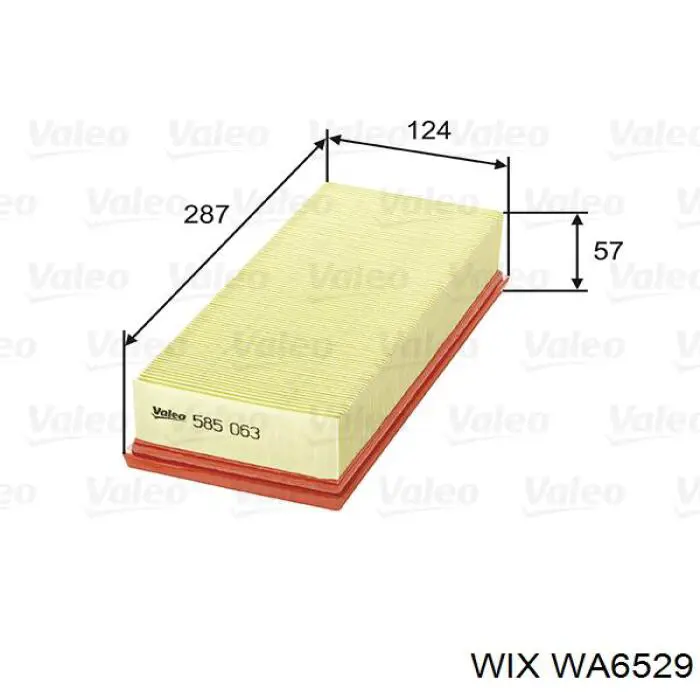 WA6529 WIX воздушный фильтр