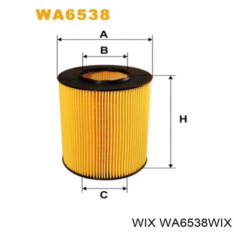 Воздушный фильтр WA6538WIX WIX