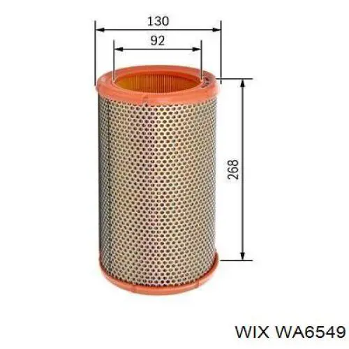 WA6549 WIX воздушный фильтр