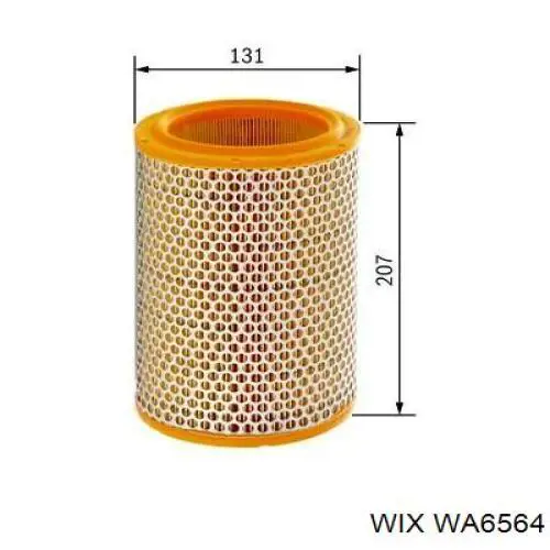 Купить WA6564 WIX Автомобильный фильтр воздуха
