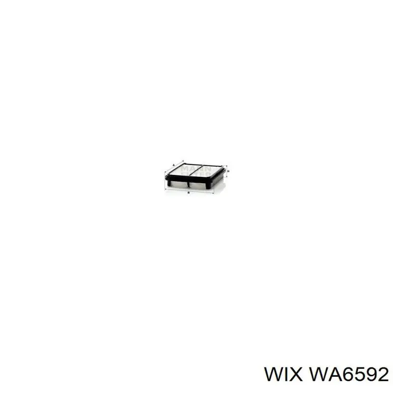 Элемент воздушного фильтра WIX WA6592 цена, от 7.69 USD