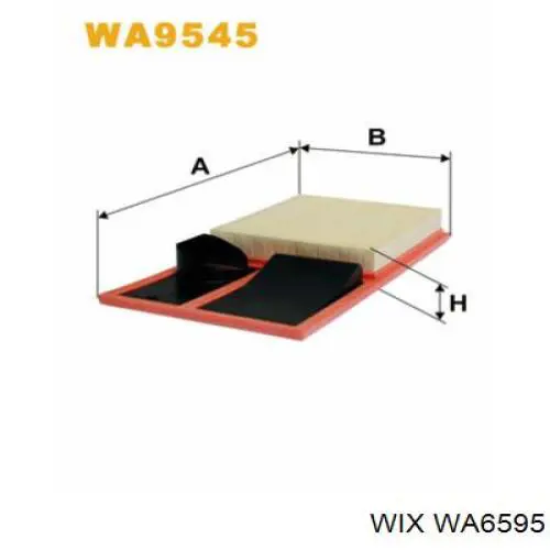 Воздушный фильтр WA6595 WIX