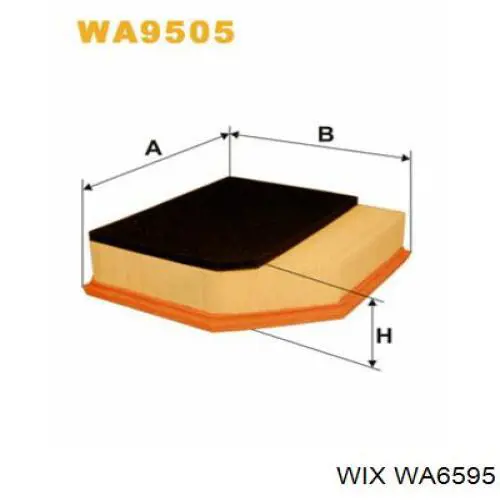 Элемент воздушного фильтра WIX WA6595 цена, от 6.82 USD