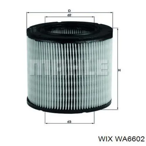 Filtro de aire WA6602 WIX