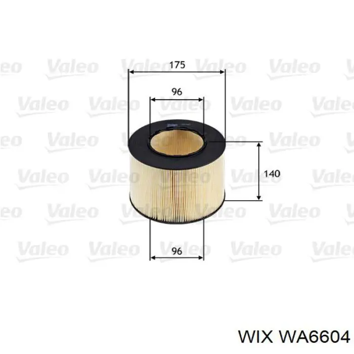 Воздушный фильтр WA6604 WIX