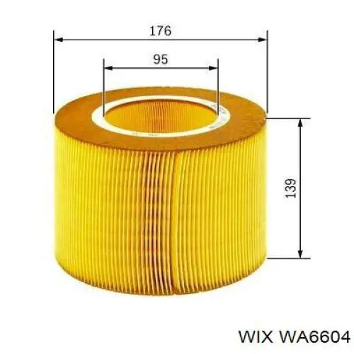 Купить WA6604 WIX Автомобильный фильтр воздуха