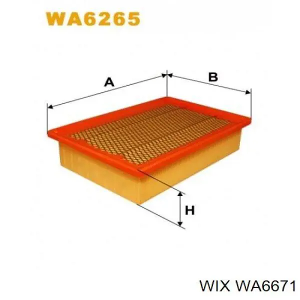 Элемент воздушного фильтра WIX WA6671 цена, от 4.76 USD