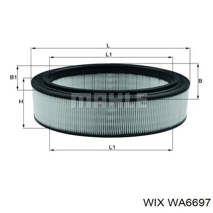 Фильтр воздушный WIX WA6697