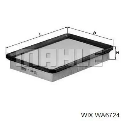 Купить WA6724 WIX Автомобильный фильтр воздуха