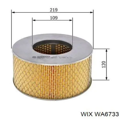 Купить WA6733 WIX Автомобильный фильтр воздуха