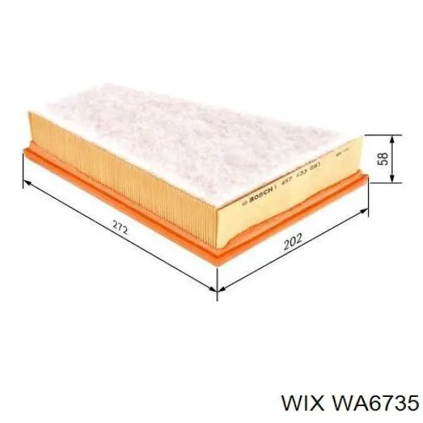 Воздушный фильтр WA6735 WIX