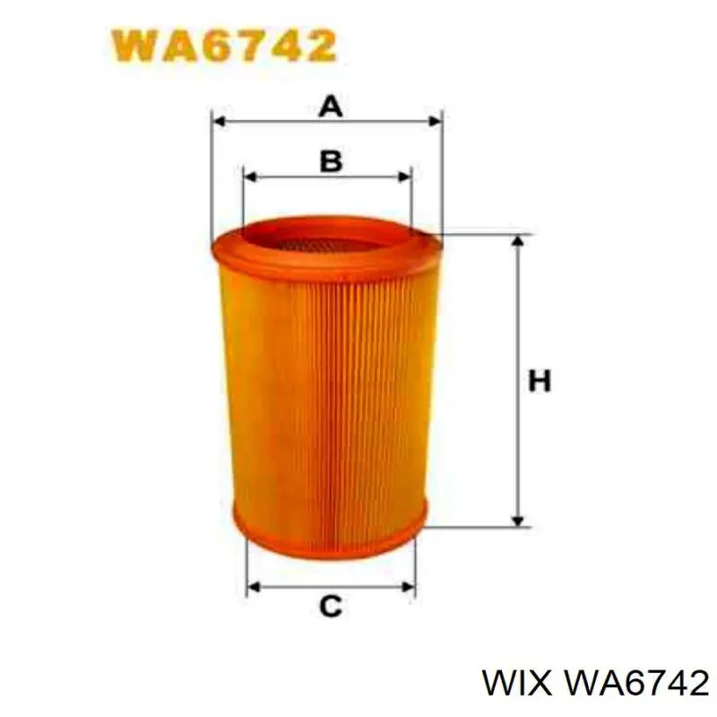 Воздушный фильтр WA6742 WIX