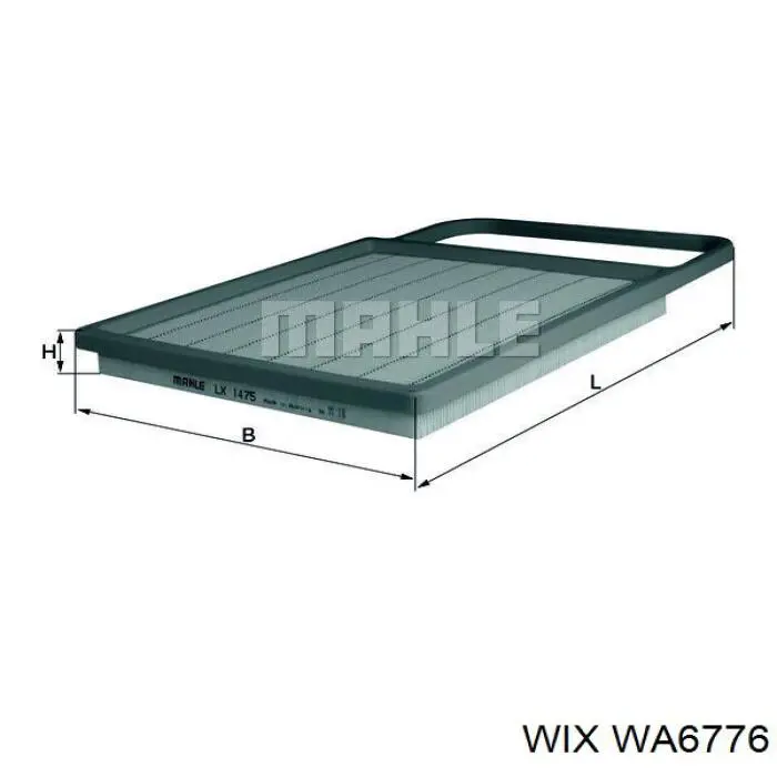 Воздушный фильтр WA6776 WIX