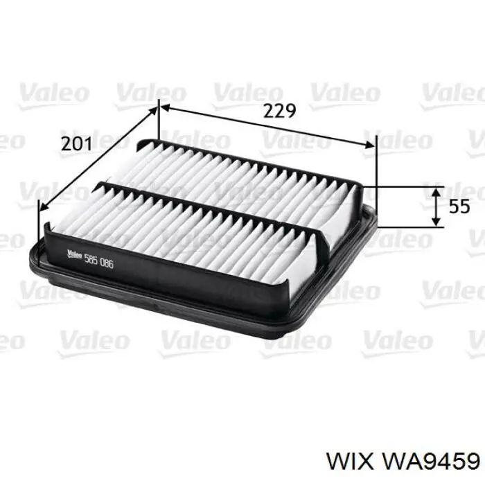 WA9459 WIX Воздушный фильтр двигателя