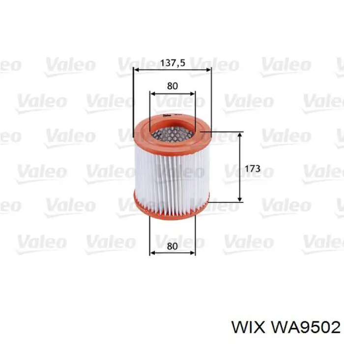 Элемент воздушного фильтра WIX WA9502 цена, от 8.81 USD