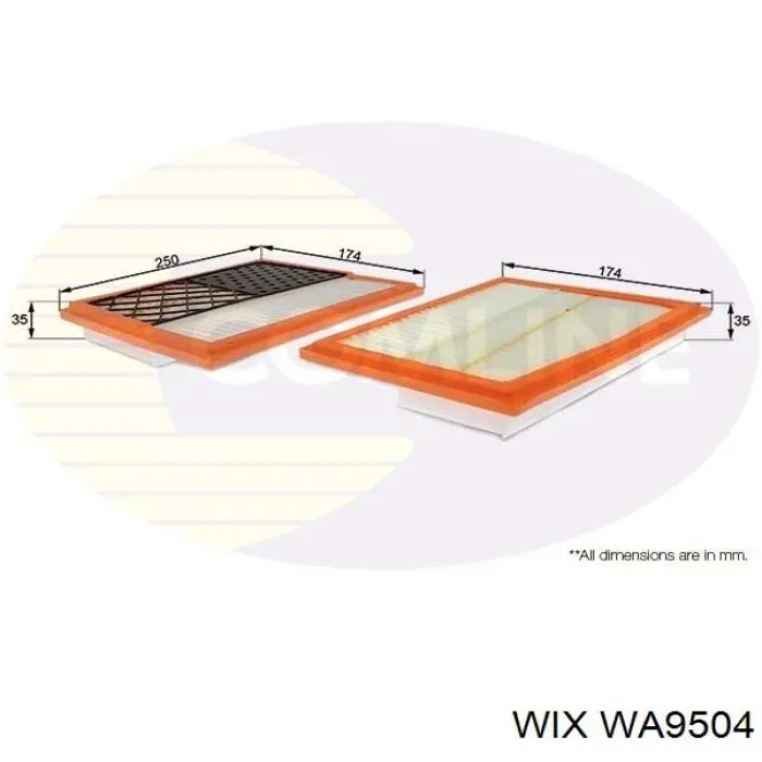 Элемент воздушного фильтра WIX WA9504 цена, от 27.60 USD