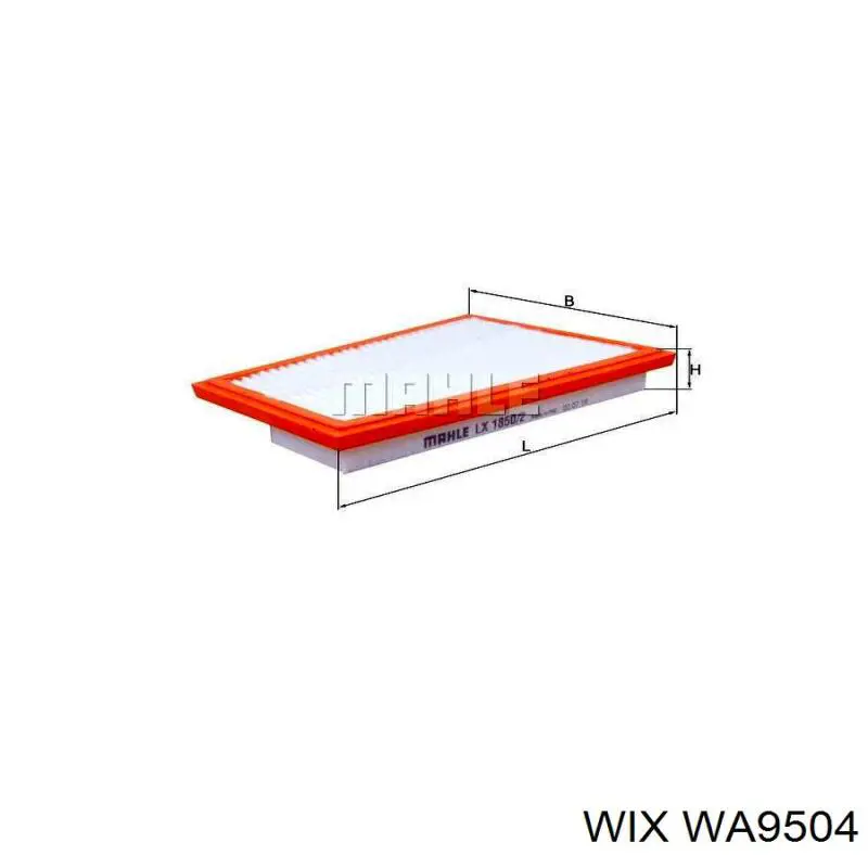 Купить WA9504 WIX Автомобильный фильтр воздуха