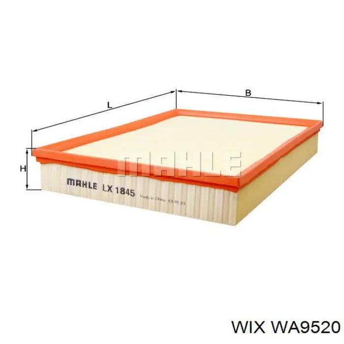 WA9520 WIX воздушный фильтр