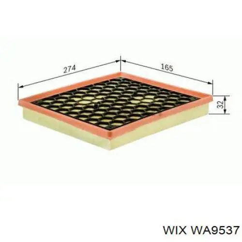Воздушный фильтр WA9537 WIX