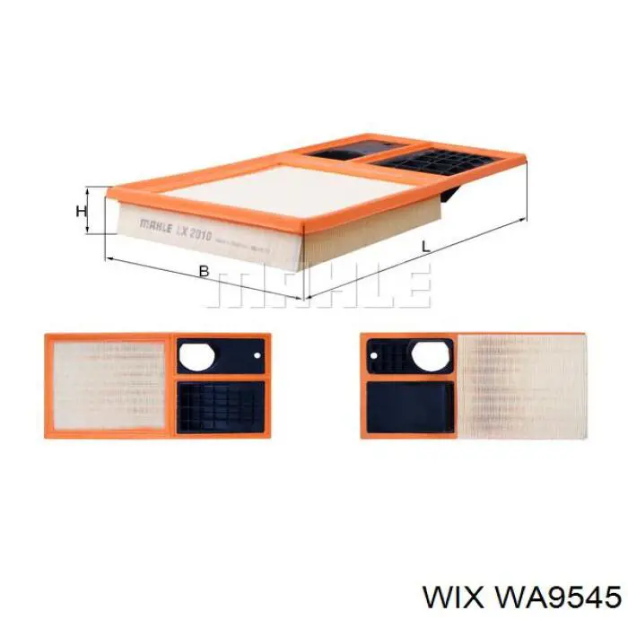 WA9545 WIX Воздушный фильтр двигателя