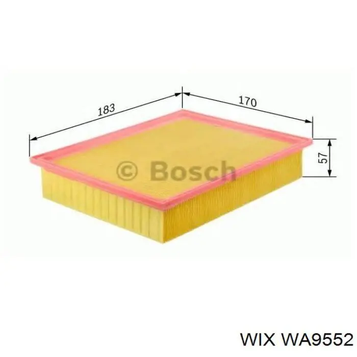 Воздушный фильтр WA9552 WIX