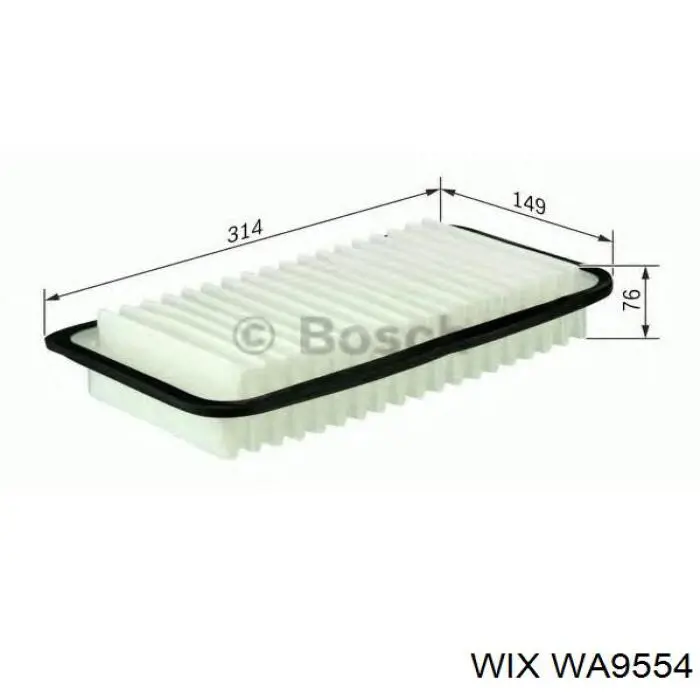 Фильтр воздушный WIX WA9554