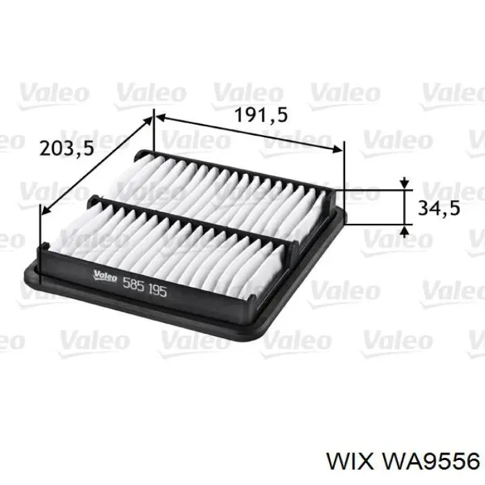 Купить WA9556 WIX Автомобильный фильтр воздуха