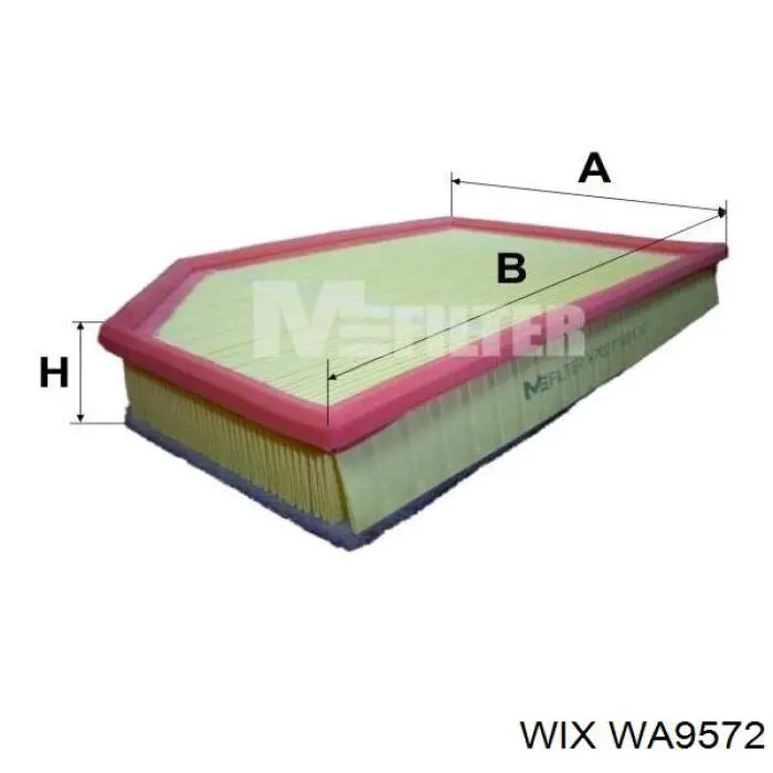 Купить WA9572 WIX Автомобильный фильтр воздуха