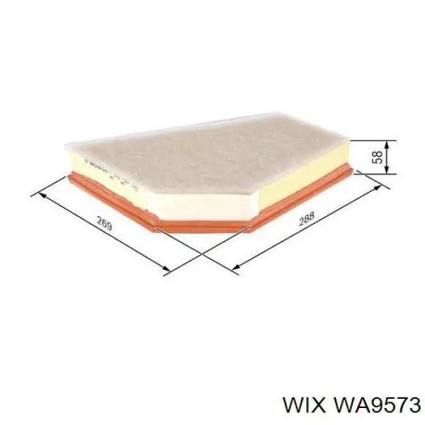 Воздушный фильтр WA9573 WIX