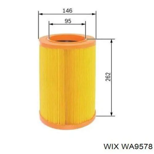 Фильтр воздушный WIX WA9578