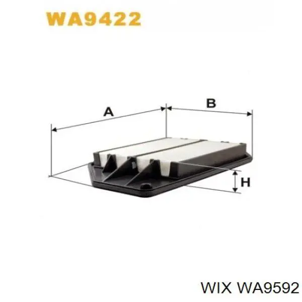 WA9592 WIX воздушный фильтр